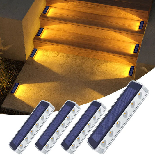 Solar LED Step Lights IP68 Waterproof For Outdoor Pathway Use