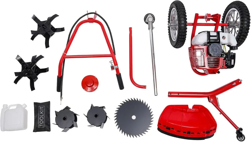 Gas Walk Behind Brush Cutter 49cc Two Stroke Engine