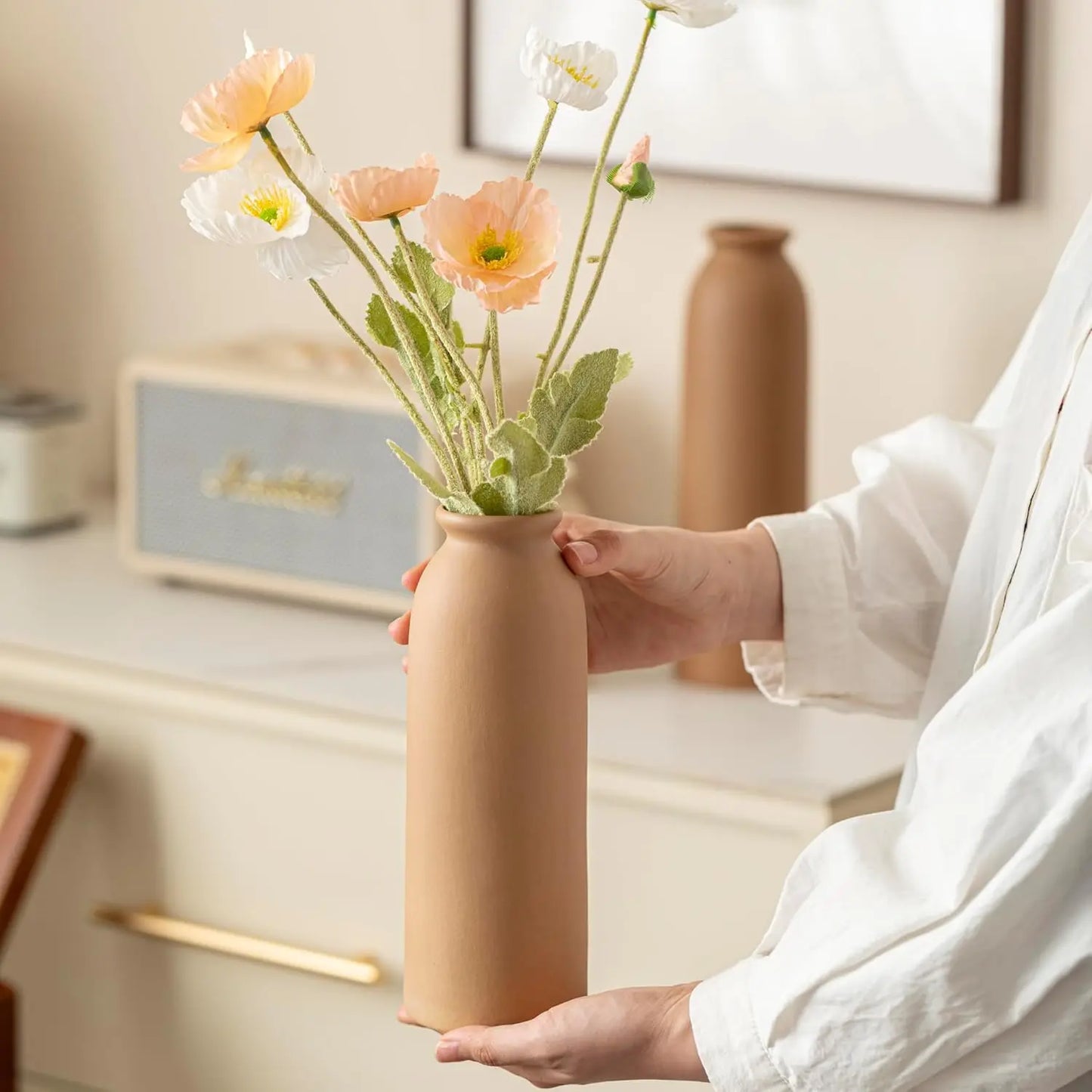 Ceramic Vase Set Nordic Boho Style
