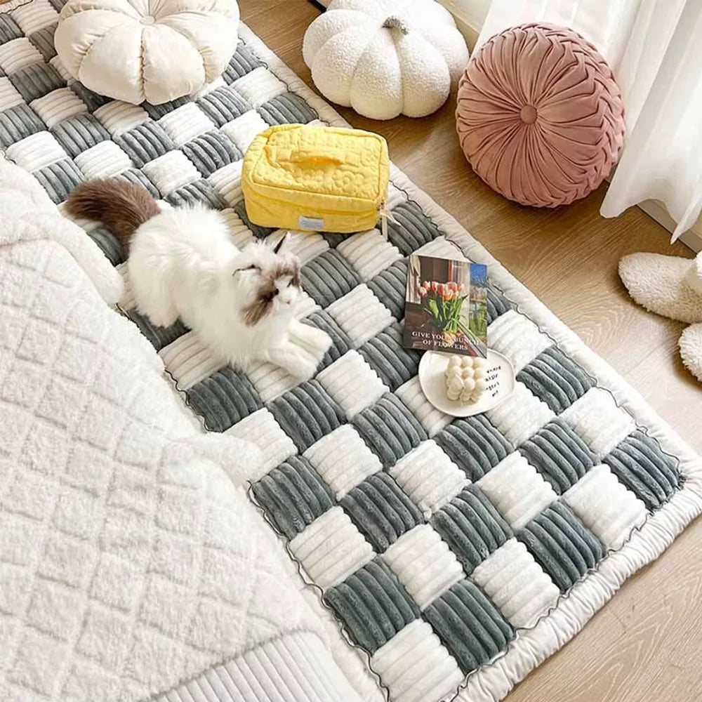 Waterproof Coral Fleece Dog Bed Car Seat Cover Protector