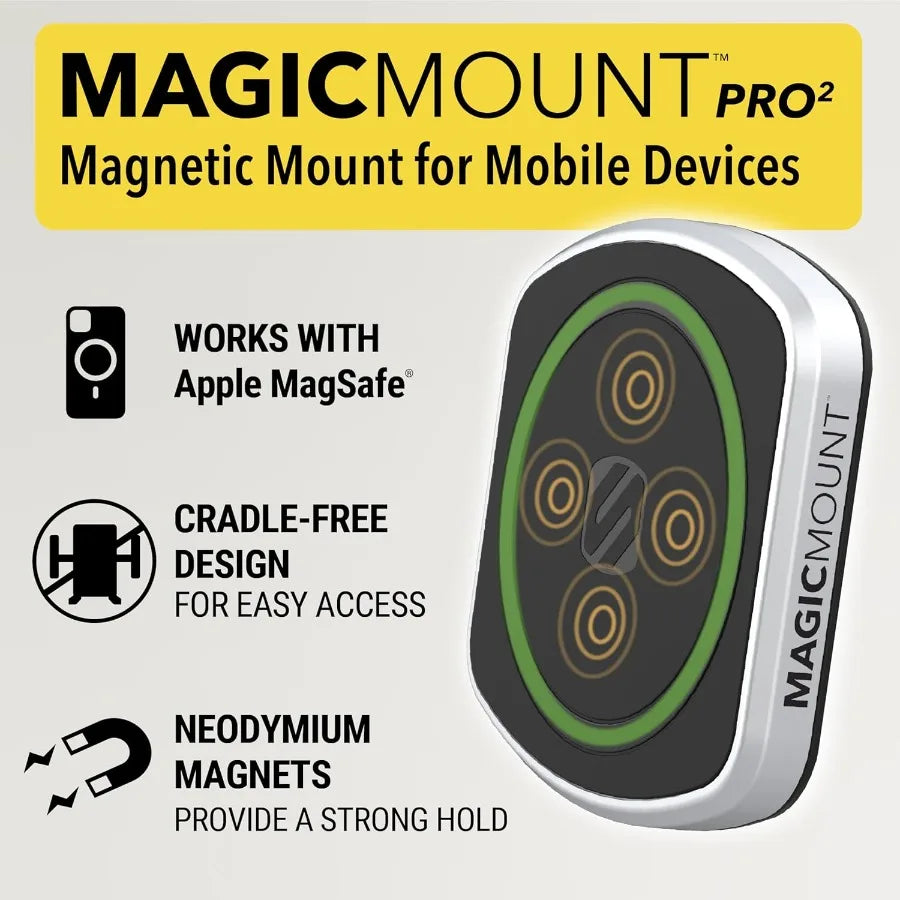 SCOSCHE MagicMount Pro2 Heavy-Duty Phone Mount For Windshield And Dashboard