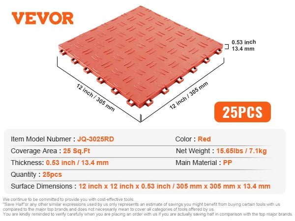 Interlocking Garage Tiles Non Slip Double Sided PP Waterproof Flooring