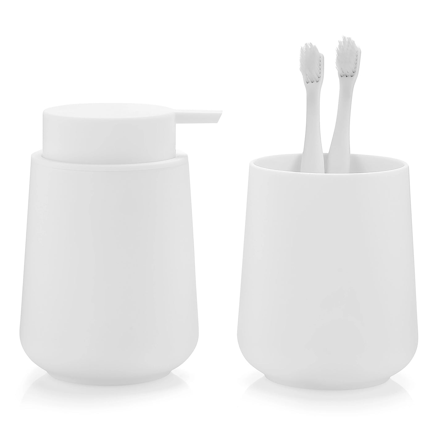 Modern Bathroom Accessories Set Soap Dispenser And Toothbrush Holder