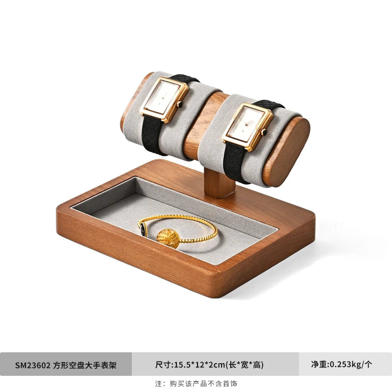 Oirlv Wooden Watch Display Stand And Jewelry Organizer Rack