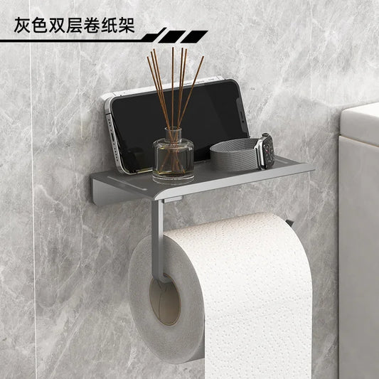 SMHXIANGQIANJIN Self Adhesive Toilet Paper Roll Holder