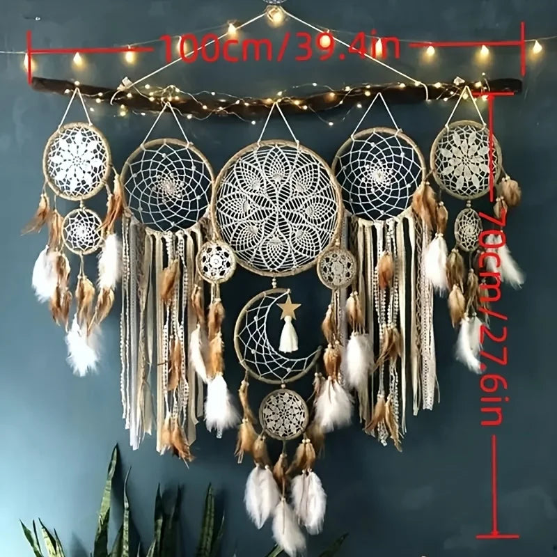 Moon Dream Chaser Dream Catcher Bohemian Wall Decor